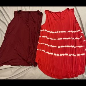 Lot of 2 Old Navy Lux Tank Tops XXL